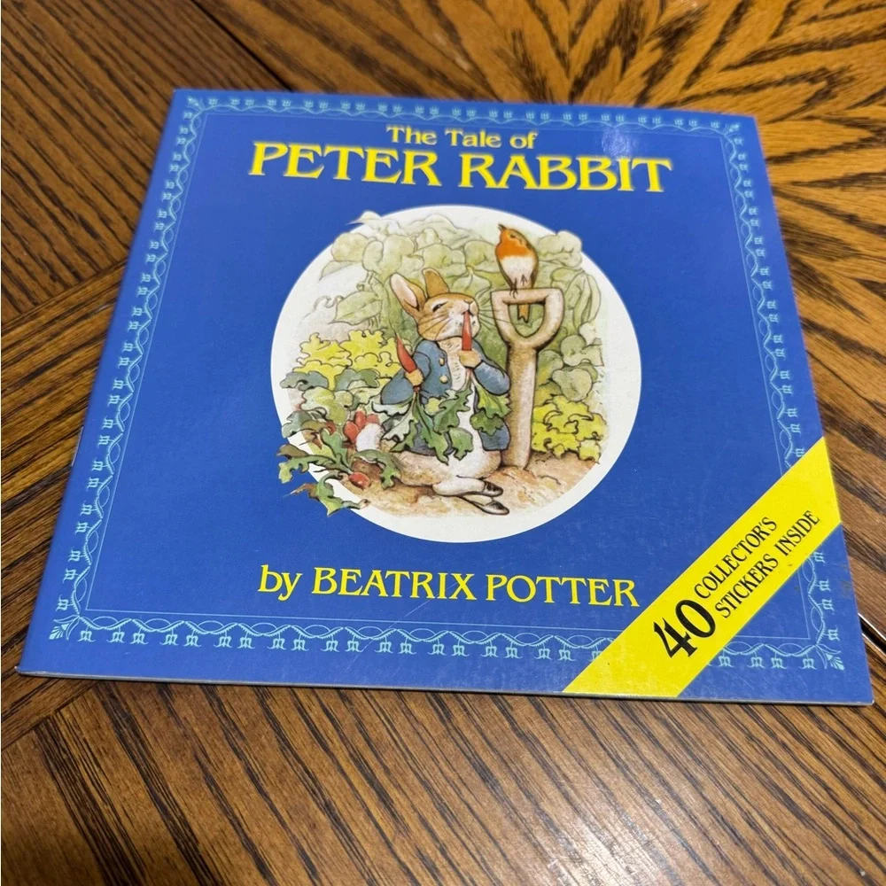 Beatrix Potter Book Collection + Peter Rabbit Plush, Stickers Book, Board book📚